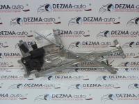 Macara cu motoras stanga fata, GM13100417, Opel Astra H combi