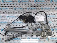 Macara cu motoras stanga fata, 1U2837401J, 1U6959801D, Skoda Octavia 1 Combi 1998-2010